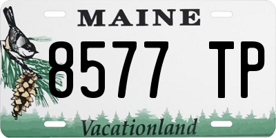 ME license plate 8577TP