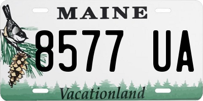 ME license plate 8577UA