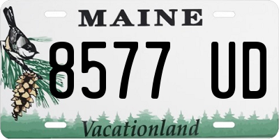 ME license plate 8577UD