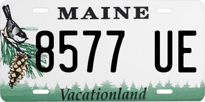 ME license plate 8577UE
