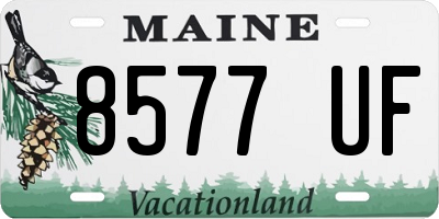 ME license plate 8577UF
