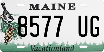 ME license plate 8577UG