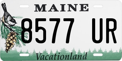 ME license plate 8577UR