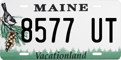 ME license plate 8577UT
