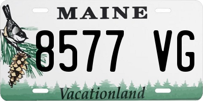 ME license plate 8577VG