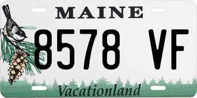 ME license plate 8578VF
