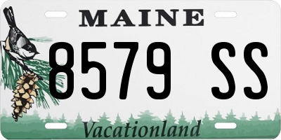 ME license plate 8579SS