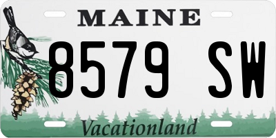 ME license plate 8579SW