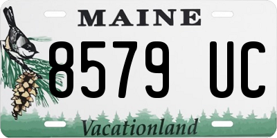 ME license plate 8579UC