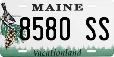 ME license plate 8580SS