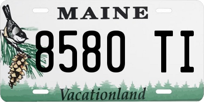 ME license plate 8580TI