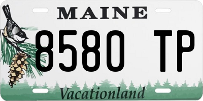 ME license plate 8580TP