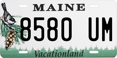 ME license plate 8580UM