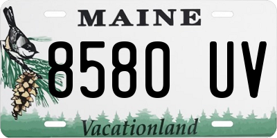 ME license plate 8580UV