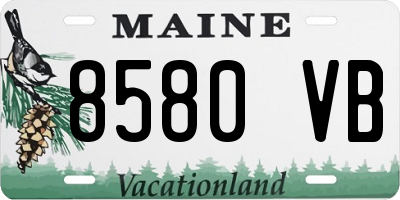 ME license plate 8580VB