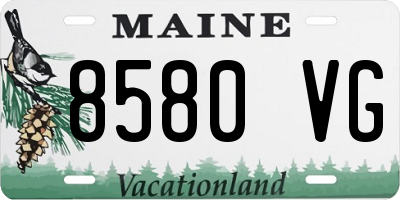 ME license plate 8580VG