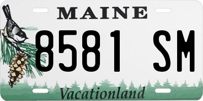 ME license plate 8581SM