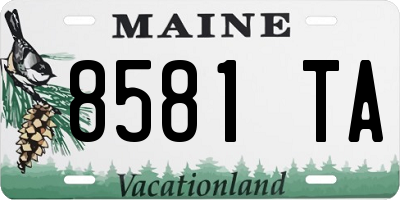 ME license plate 8581TA