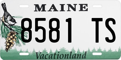 ME license plate 8581TS