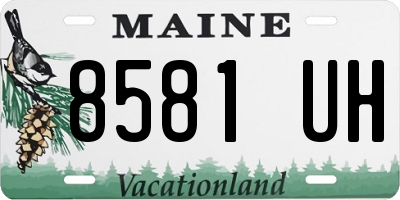 ME license plate 8581UH