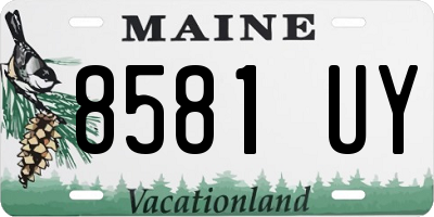 ME license plate 8581UY