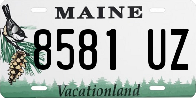 ME license plate 8581UZ