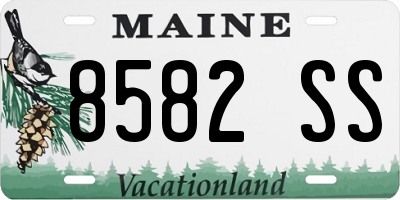 ME license plate 8582SS