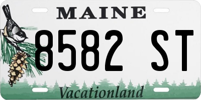 ME license plate 8582ST