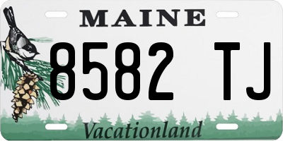 ME license plate 8582TJ