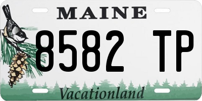 ME license plate 8582TP