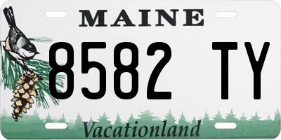 ME license plate 8582TY
