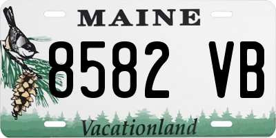 ME license plate 8582VB