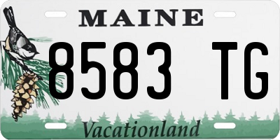 ME license plate 8583TG