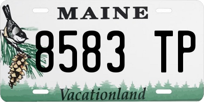 ME license plate 8583TP
