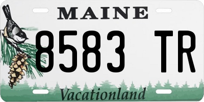 ME license plate 8583TR