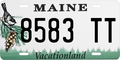 ME license plate 8583TT