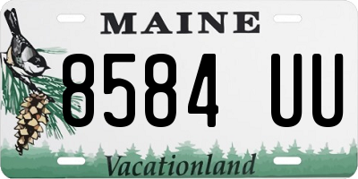 ME license plate 8584UU