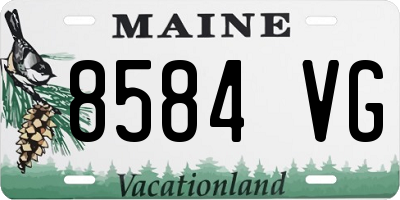 ME license plate 8584VG