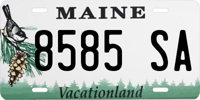 ME license plate 8585SA