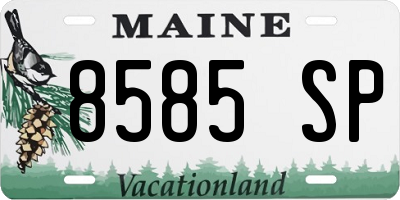 ME license plate 8585SP