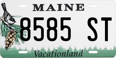 ME license plate 8585ST