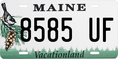 ME license plate 8585UF