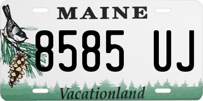 ME license plate 8585UJ