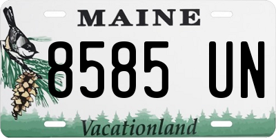 ME license plate 8585UN