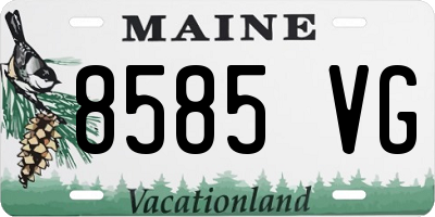 ME license plate 8585VG