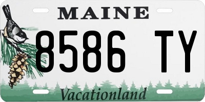 ME license plate 8586TY