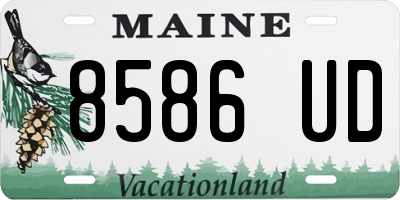 ME license plate 8586UD