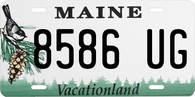 ME license plate 8586UG