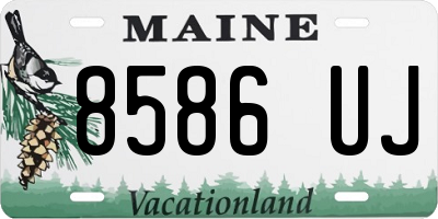 ME license plate 8586UJ