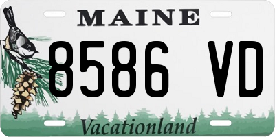 ME license plate 8586VD